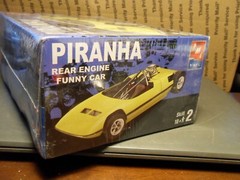 AMT Piranha Funny Car Rear Engine 1/25 Scale SEALED Plastic Model Kit 38176-1HD