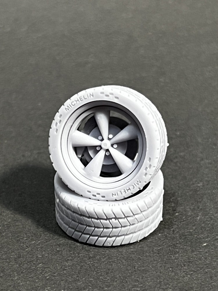 1/24 Resin: 18 Scale-Inch “Pro-Touring” Model Car Wheels/Tires,1/25, 3D Print