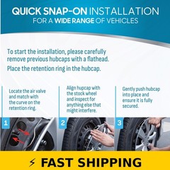 BDK 15 Inch OEM Design Hubcaps – Durable & Easy Install