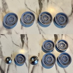 1:12 Copo Camaro Wheel Faces And Caps. Wheels Only
