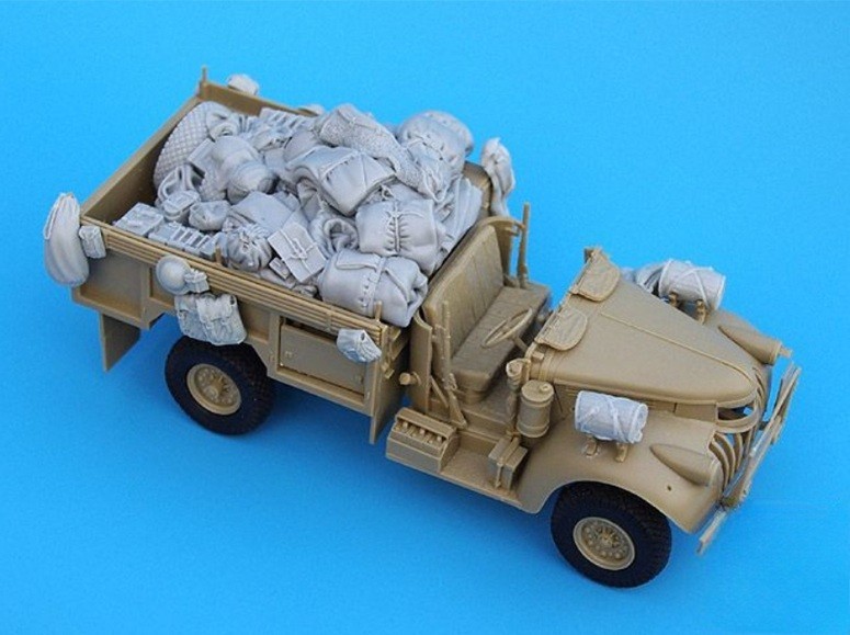 1/35 Scale Resin Figure Model Kit British SAS Africa Corps Vehicle Accessories.