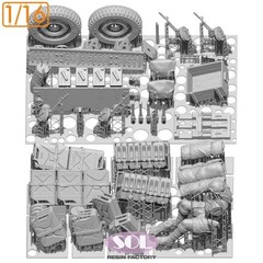 1/16 WWII British SAS 1/4ton 4×4 Patrol car Conversion Kit Ver.2 for Takom kits