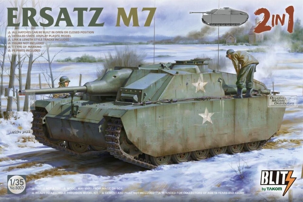 Blitz by Takom (三花) 1/35 Ersatz M7 (2in1) #8007 📌Listed in USA📌
