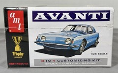 AMT 1963 Studebaker Avanti 3 in 1 Model Kit 780/12 New Sealed 1:25