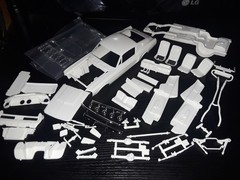 1/25 scale Model car parts AMT 67 Ford Shelby GT 350 Body Chassis Interior