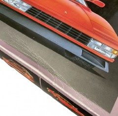 Vintage 1985 Fujimi Ferrari Testarossa 1/16 Scale Red Plastic Model Kit Japan