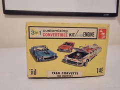 *Rare / Vintage* AMT 1960 Chevy Corvette Convertible Model Car Box #149