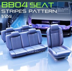 1:25-1:24 Scale Resin Stripes Pattern Bucket seat and rear set upgrade set