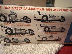 Vintage Model Kit – AMT Double Dragster Kit – Open Rail & Fiat Coupe – Unbuilt