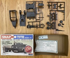 1976/79 Monogram SnapTite US Army Half-Track Model Kit VINTAGE