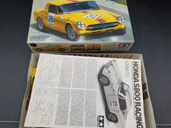 🔥😎🚦Tamiya Honda S800 Racing 1:24 Scale Model Kit Yellow Unassembled 24177😎🔥