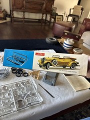 Vintage Hubley 1930 Packard Roadster Metal Model Kit 1/22 Parts