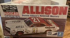 VINTAGE ORIGINAL 1970’S MPC 1/25 SCALE ALLISON’S NASCAR MERCURY SEALED KIT