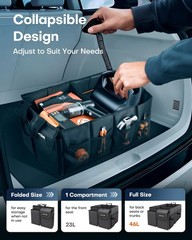 HOTOR Car Trunk Organizer – Foldable, Durable Storage for SUVs, Sedans & Trucks