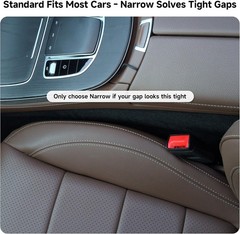 Car Seat Gap Filler Set of 2, Soft Foam Multifunctional Seat Side Gap Filler wit