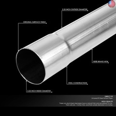 DNA Motoring ZTL-225RAW 16Pcs 2.25 Inches OD DIY Custom Mandrel Exhaust Pipe