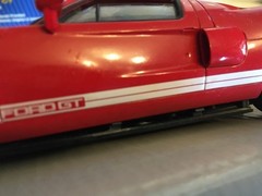 Polar Lights 2005 Ford GT Red 1/25 Model Kit built body seperating