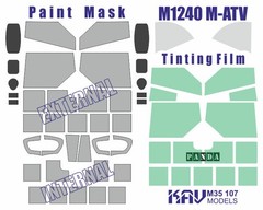 1:35 Canopy Mask for Oshkosh M1240 MATV Panda Hobby PH35001