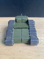 1/72 Modified Tank Painted Fantasy Wars Resin? Wood Die Cast 4”