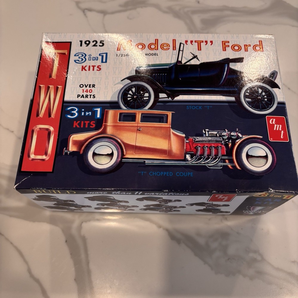 AMT #626 1925 Model T Ford 3 In 1 Kit, 1/25th Scale – SEALED CONTENTS
