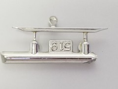 1958 Edsel Pacer TRUNK DECK TRIM from AMT 1:25 Model Kit 58