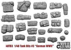 1/48 48TB3 Germany WWII Tank Bits – Value Gear Resin Stowage (25 Pieces)