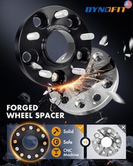 dynofit 5×4.5 Hubcentric Wheel Spacers 1″ for Hon-da Accord Civic Acura CR-V