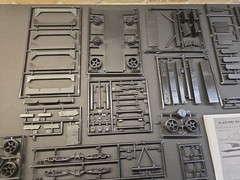 AMT/ERTL, Lowboy Trailer, Kit #6683, 1/25, Parts Complete, No Box or Decals.