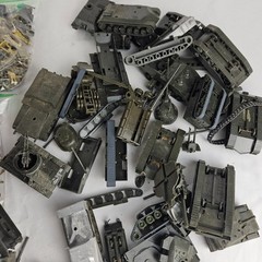 Graveyard Lot of Plastic Model Tanks & Figures – Over 1 Pound