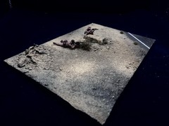 1/35 Scale Military Diorama Base Terrain Display Model Soldiers Figures Diecast