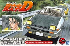 Aoshima 1/24 Initial D No.1 Takumi Fujiwara AE86 Trueno Project D Specification