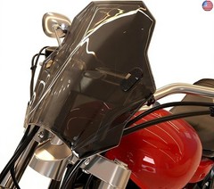 Universal Motorcycle Windshield Windscreen Extension Deflector for 7/8″ 1″ 1