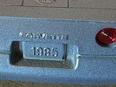 Lot of 3 1984, 1985, & 1986 Corvette Promo Cars Silver, Blue & Gold