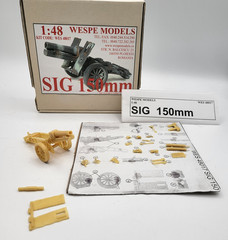 SIG 150mm Wespe Models 1:48 SCALE – resin kit 48017 Partially Built
