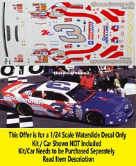 NASCAR DECAL # 3 GOODWRENCH ATLANTA 1996 MONTE CARLO EARNHARDT 1/24 POWERSLIDE