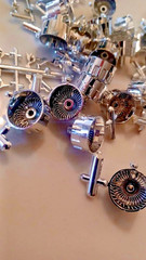 16 pc BLEM BAD Hoppin Hydros 1/24 scale ROLLERZ CHROME Rims Model Car LOWRIDER