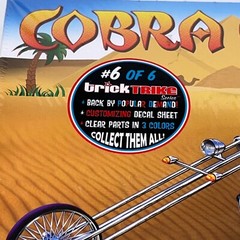 AUTOWORLD MPC MPC896 1:25 COBRA CHOPPER “TRICK TRIKES” SERIES SKILL 2 MODEL KIT