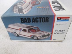 Vintage 1980 Monogram Bad Actor 1960 Chevy delivery sedan plastic model kit 2267