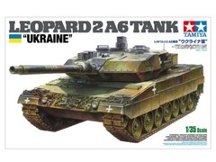 Tamiya 25207 1/35 Scale Military Model Kit Ukraine Leopard 2 A6 Main Battle Tank