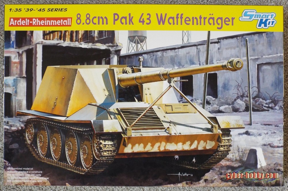 1/35 Ardelt-Rheinmetall 8.8cm Pak 43 Waffenträger Dragon #6728 Factory Seal MISB
