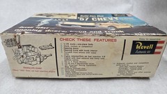 1963 Revell Model Kit 1957 Chevy Chevrolet 1/25 Bel Air Box & Parts Only No Body