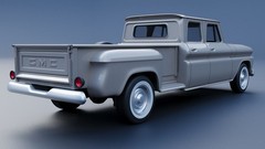 3d Printed 1/25 1965 Gmc Crew Cab Pickup Model Kit