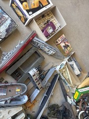 Large Group Lot Vintage Model Models Car Cars Boats Planes Junk Yard Junkyard
