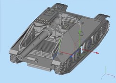 3D printing 1/72/35 Jagdpanzer 38(D) Hetzer‌‌/280mm mortar /38K light tank model