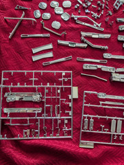 HUGE 1/24 1/25 model car parts junkyard scrap building customizing cleanout lot