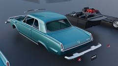 ABS-LIKE RESIN 3D PRINTED 1/25 1965 PLYMOUTH VALIANT 2-DOOR FULL KIT