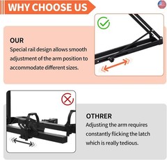 Terriplaze Roof Bike Rack Mount for Car & SUV, Foldable Upright Bicycle