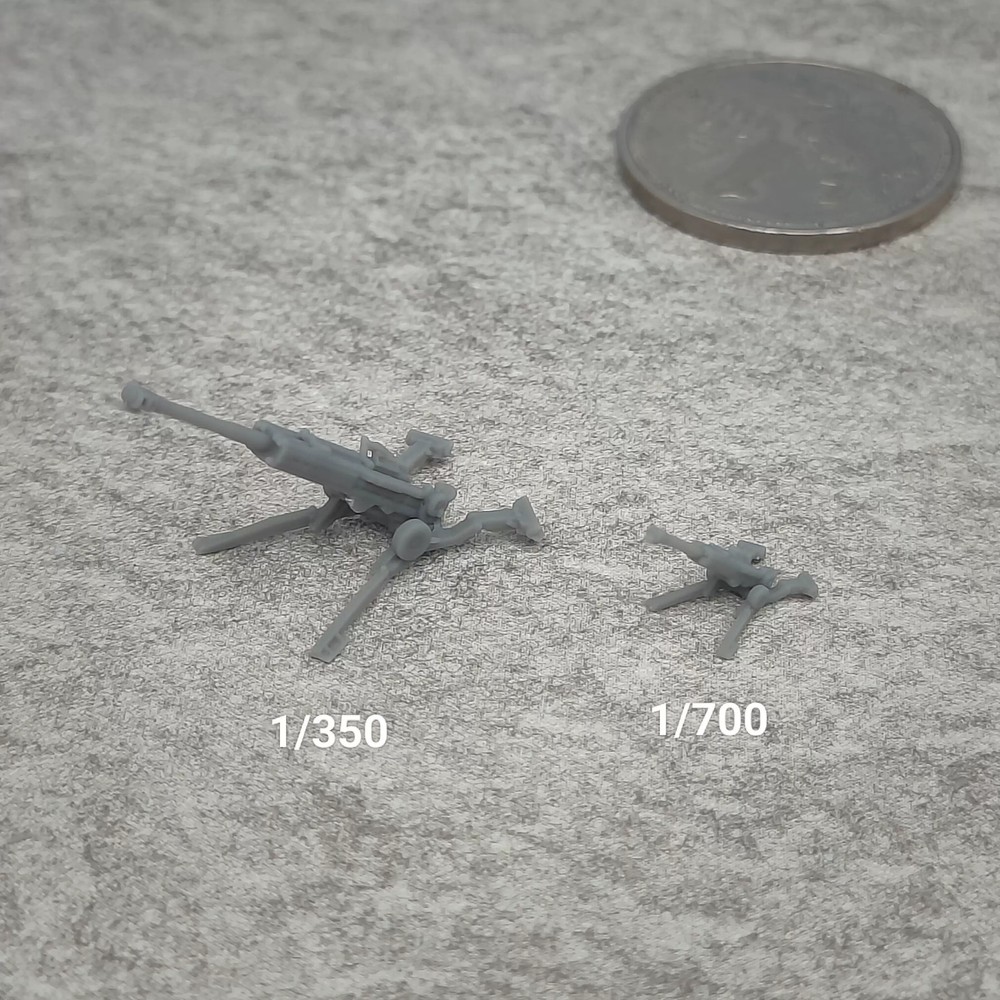 1/350 1/700 M777 Lightweight Towed Howitzer Static Unpainted Model 3d Printed