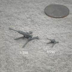 1/350 1/700 M777 Lightweight Towed Howitzer Static Unpainted Model 3d Printed