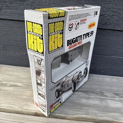 VTG BBurago Bugatti Type 59 /1934 Grand Prix Diecast Model Kit Unbuilt 1/18